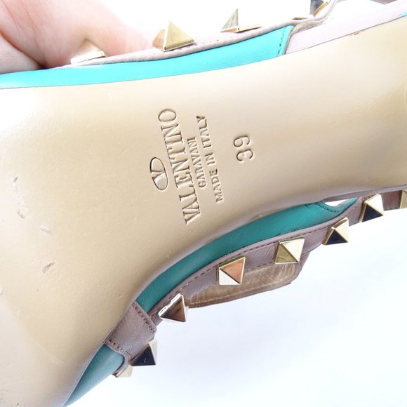 VALENTINO Nappa Leather Rockstud Ankle TStrap Pump - Picture 13 of 16